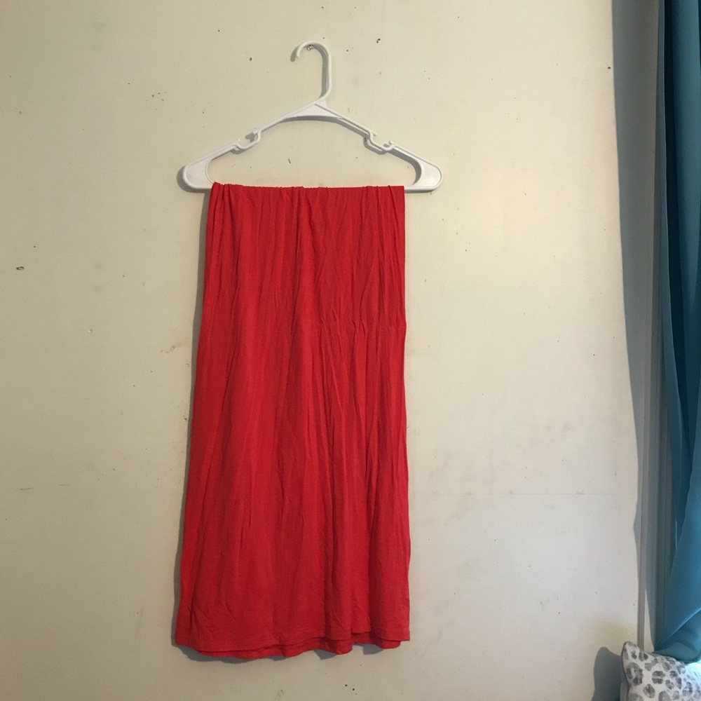 Size S/M thin orange long skirt